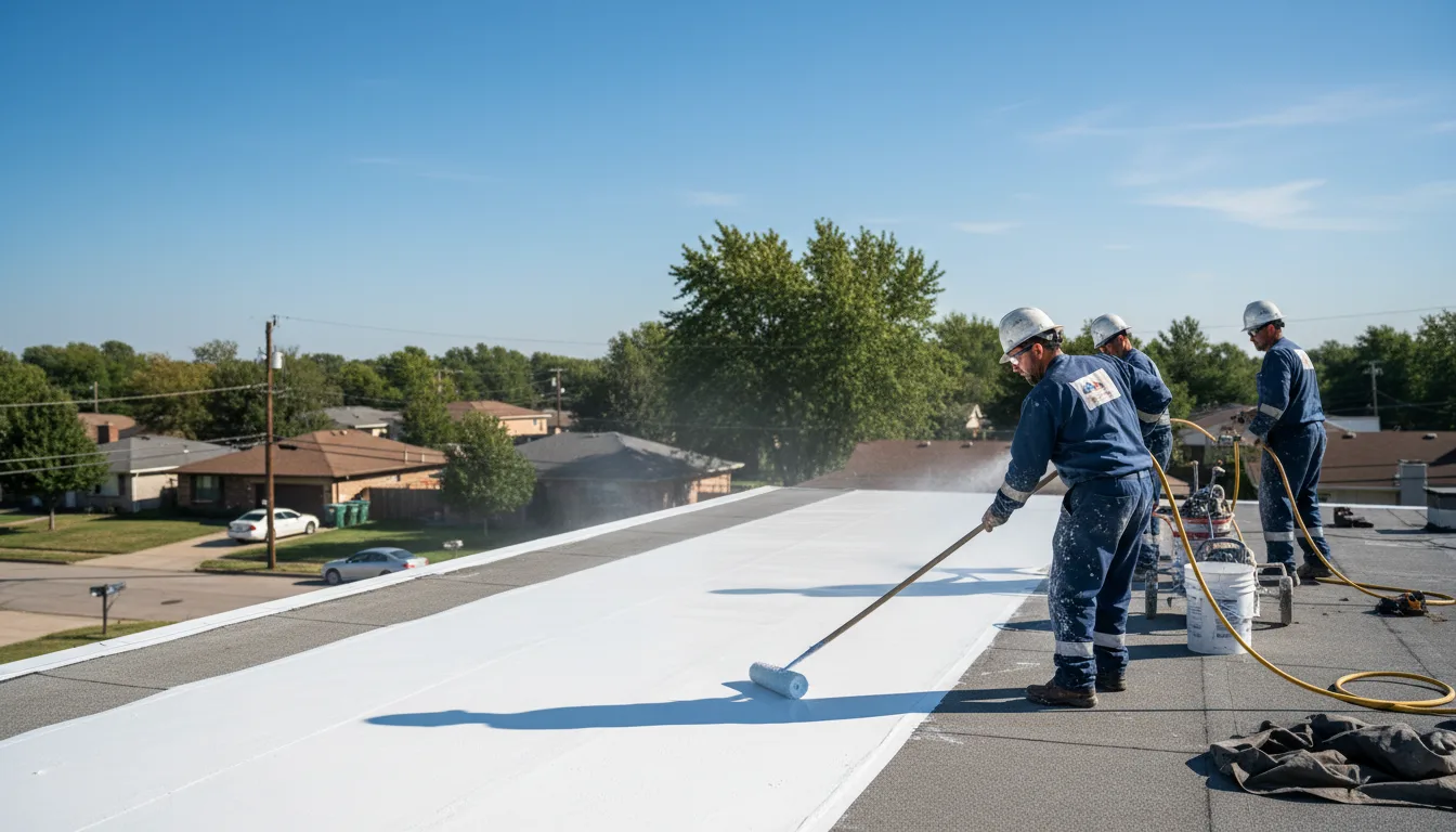 Commercial roof coating in Raritan, IL near me